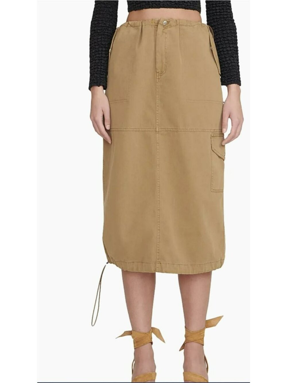 Staud Justine Cargo Utility Adjustable Hem & Waist Skirt NWOT Sz Medium